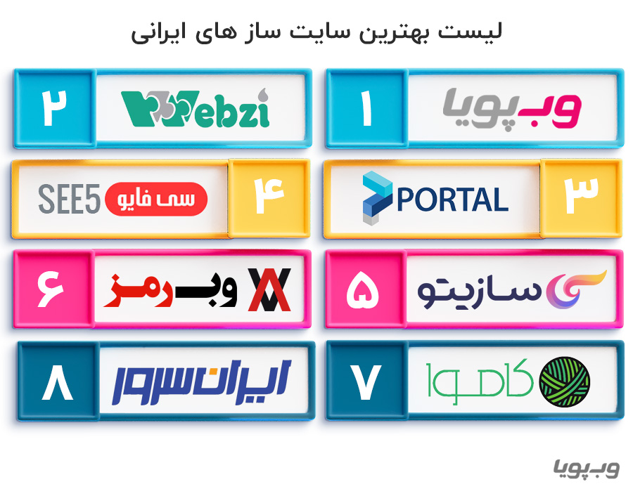 لیست بهترین سایت ساز های ایرانی