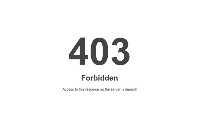 403 Forbidden