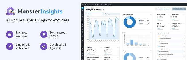 MonsterInsights بهترین افزونه های فروشگاهی وردپرس