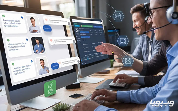قابلیت چت آنلاین با مشتری قابلیت چت آنلاین با مشتری