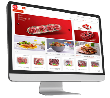 نمونه طراحی سایت فروشگاه پروتئینی