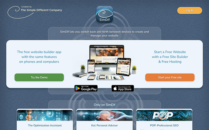 سایت ساز گوشی SimDif