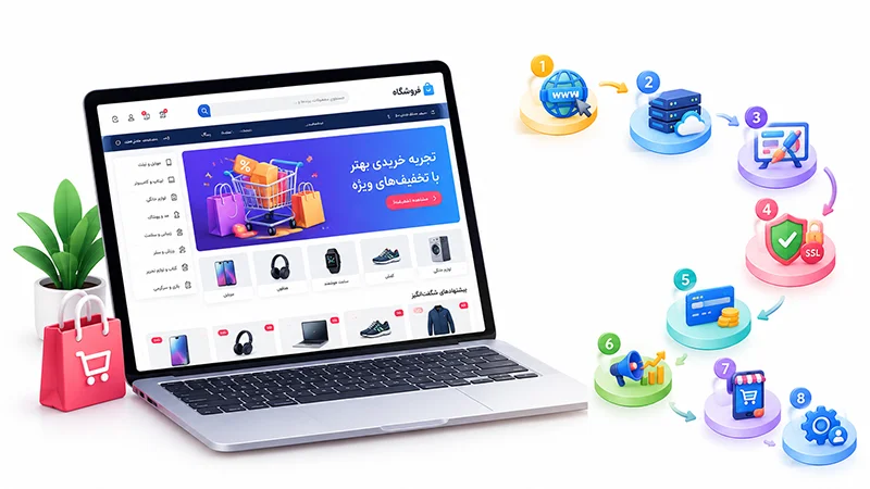 مراحل طراحی سایت فروشگاهی