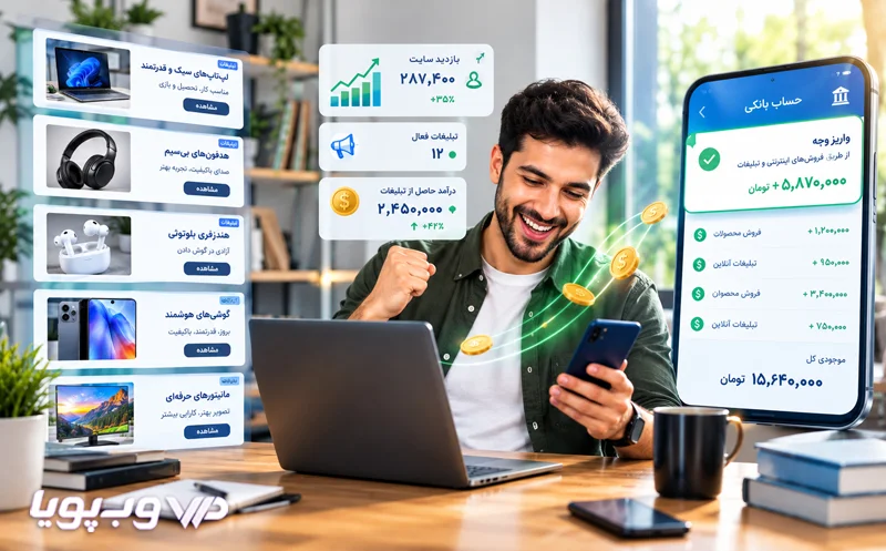 کسب درآمد اینترنتی از طریق تبلیغات و جذب آگهی