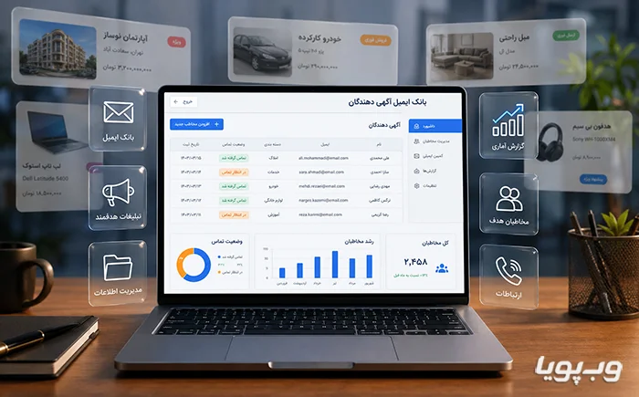 بانک ایمیل کاربران دیوار