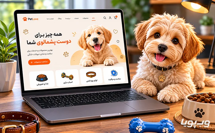 طراحی سایت فروش حیوانات طراحی وب سایت حیوانات خانگی