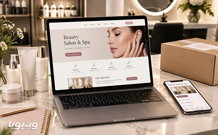 طراحی سایت آرایشگاه زنانه طراحی سایت آرایشگاه زنانه