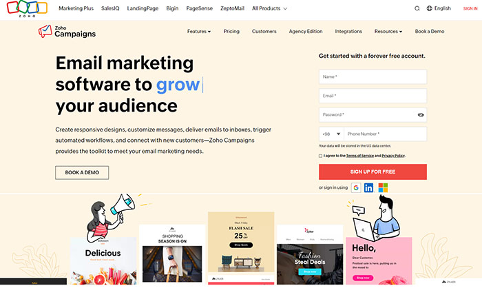 zoho campaigns