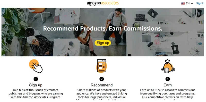 سایت Amazon Associates